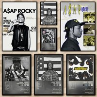 A-AP Rocky A-ASAP Rap Album Malerei Kalligraphie Bilder Zimmer Zuhause Schlafzimmer Innenwanddekoration Leinwand Poster Kunstwandbild