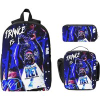 Jey Uso Yeet Art Backpack Student Boys Girls BookBag School Bag Laptop Shoulder Bags 3ps Insulated Lunch Bag Pencil Case