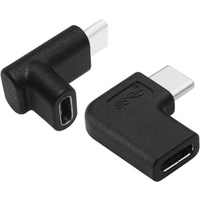 90 Degree Right Angle USB 3.1 Type C Male To Female Converter USB-C Adapter for Samsung Huawei Smart Phone Portable Connector