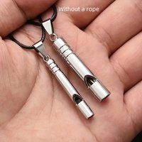 2 Titanium Alloy Emergency Whistles - Loud and Durable Outdoor Hiking, Camping, and Adventure Sports Survival Gear