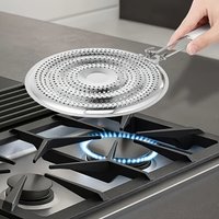 1pc Double Thickening Heat Diffuser Reducer Flame Guard Simmer Plate Stainless Steel for Gas Stovetops Kitchen Heat Diffuser