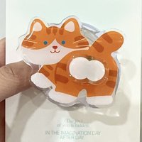 Cute Cat Rotatable Cartoon For Magsafe Phone Magnetic Griptok Stand For iPhone Funny Foldable Wireless Charging Case Holder