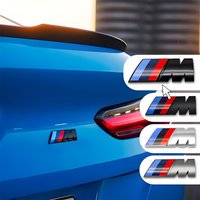 Suitable for BMW M Series M3 G20 E36 E34 X6 G20 G30 M5 3D ABS Logo Decal 45/55/73/90mm Car Fender and Trunk Sticker