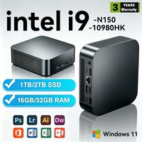 2026 Mini PC Intel Core i9 10980HK N150 Windows 11 Pro Gaming 16GB 32GB RAM 1TB M.2 SSD Computer PC WiFi6 BT5.2 Office Desktop