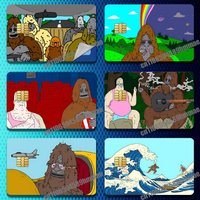 For The Big Lez Show Meme Sassy The Sasquatch Sticker Paper Skin ID Bank Credit Metro Self-adhesive Card Cover Decoration