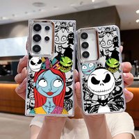 The Nightmare Before Christmas For Samsung Galaxy S26 S25 EDGE S24 S23 S22 S21 S20 FE Ultra Plus Transparent Soft Phone Case