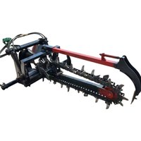 Soil trenching chain trencher Agricultural orchard grooving machine