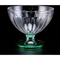 1pc Transparent Salad Plates 250ml Clear Plastic Salad Bowl For Dessert Shake Goblet Glass Embossed Ice Cream Cup Home