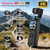 4K Sports Action Camera Portable DV with WiFi Remote Control 0.96" IPS Screen Video Recorder for Cycling Motorcycle Vlog