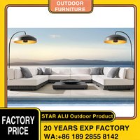 Outdoor Patio Metal Sofa Furniture Garden Aluminum Patio Furniture Garden Sofa Set
