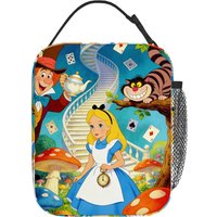 1pc Alice in Wonderland theme exquisite design lunch bag, suitable for casual daily application, commuter lunch bag, gift