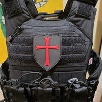 Medieval Knight Shield Patch PVC Morale Badge Hook and Loop Tactical Patch for Tactical Gear, Backpacks, Jackets