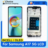 6.7" OLED for Samsung A17 4G 5G A176 SM-A176B Lcd Display Digital Touch Screen With Frame For Samsung A175 A175F A175M LCD