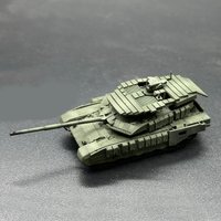 1PCS 1/144 T-90M 2023 Main Battle Tank Model with/no Protective ERA Top Miniature Armored Vehicle for DIY Enthusiast Gift-giving