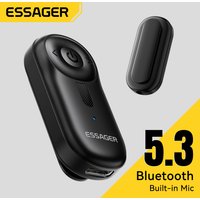 Essager Bluetooth Car Receiver Adapter 3.5mm AUX Jacks for Car Speakers Audio Music Receiver Hands Free Bluetooth 5.3 Adapter