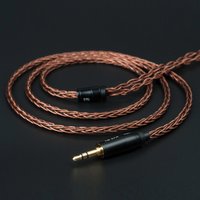 KBEAR 2-pin IEM cable 8-core upgrade copper silver hybrid headphone cable ear monitor replacement cable