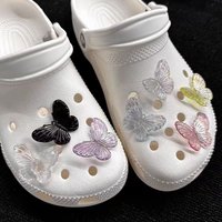 New Shoe Charms DIY Colorful Butterfly Detachable Decoration Buckle for Hole Shoe Charm Set Accessories Girls Party Gift