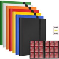 Premium 9-Pocket Trading Card Binder - Holds 360 Cards - Durable PP Cover - Ideal for Basketball, Baseball, and Sports Cards