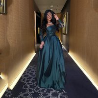 Aileen Satin Elegant Women's Dresses for Wedding Party فساتين سهرات A-line 드레스 Prom Dress Customized Robes of Soirée Evening