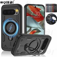 Case For Google Pixel 10 Pro XL Pixel 9 Pro Pixel 9 Magnetic MagSafe Upgrade Rotatable Stand Holder Protection Kickstand Covers
