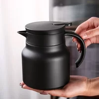Stainless steel stewed teapot household large capacity with tea insulation kettle outdoor tea kettle coffee pot