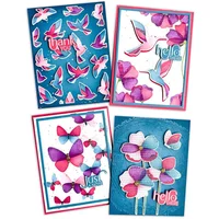 2025 New Spring Butterflies Hummingbirds Metal Cutting Dies Stencil DIY Scrapbook Embossed Handcraft Gift Card Craft Decoration