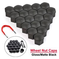 21MM Car Wheel Nut Caps Protector Cap Rustproof Hub Tighten Cover Tyre Bolts Outward Decoration Studs Hub Caps Gloss Matte Black
