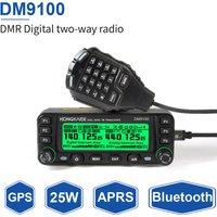 Hongkaide DM9100 DMR Digital Radio with GPS APRS Bluetooth VHF UHF Dual Time Slots 25W High Power Long Range Walkie Talkie