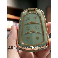 TPU Car Key Fob Cover for Cadillac Escalade CTS SRX ATS CT6 SRX XT5 Smart Remote Control Protector Gifts Friends
