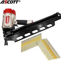 Pneumatic Inclined Row Nailer 21 Degree Framing Nail Gun 2inch to 3-1/4inch Strip Row Nails for Pallet Wood Structure Industry