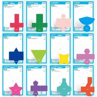 Families Geometry Book For Teach Volume Surfaces Area Drafting Kids Pull String 3D Geometry Learning Book Toy for Ages 5-12
