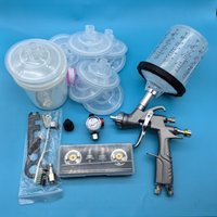A610 LVLP Air Spray Gun With 1.3/1.7/2.0mm Nozzle Car Painting Gun Paint Spray Kit Airbrush Spray Gun