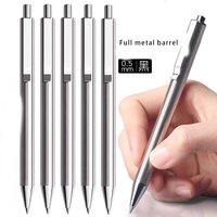 M&G Full Metal Push-Up Gel Pen 0.5 mm Student Stationery & Office Supplies, Premium Ballpoint Pen