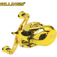 BILLINGS GD Series 7.2:1 Gear Ratio Baitcasting Reel, Stainless Steel 5+1 BB Fishing Reel With 18lb/8.16kg Max Drag, Fishing Ta