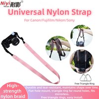Universal Adjustable Nylon Camera Shoulder Belt Durable Anti-Slip Replacement Strap for Canon/Fuji/Nikon/Sony DSLR Mirrorless