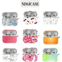 DEBRIEF Cosmo Shockproof Protective Glossy HD Hard PC Cover Case For AirPods Earphone 1 2 3 Pro Pro2 With Metal Hook