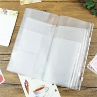 For Midori Travelers Passport Pocket Journal Planner Card Holder Notebook Storage Bag PVC Zipper Bag Notebook Zipper Bag