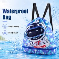 1PC swimming bag, dry and wet separated, with shoe compartment, swimsuit storage bag, travel bag, beach backpack