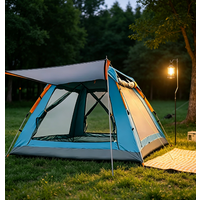 Goture Portable Outdoor Camping Tent 2-6 People Folding Automatic Tent Beach Fishing Family Travel Park Anti-UV Shade