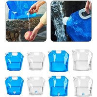 AliExpress NONE 「Portable Folding Water Bag 5/10L With Faucet For Outdoor Cycling Traveling Camping Thickened Large Capacity Plastic Water Bag」