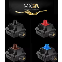 Original Cherry MX2A Switch Red Brown Blue Silver 3Pin 5pin linear Tactile MX Switches Custom Mechanical Keyboard Factory Lubed