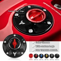 CNC Motorcycle Keyless Racing Quick Release Tank Fuel Caps Gas Cover for YAMAHA YZF R125 R1 R3 R6 R7 MT07 MT03 MT09 MT10