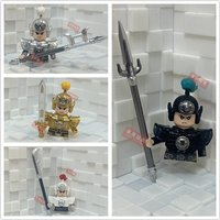 Middle Ages Warrior Knife Sword Gun Building Blocks Model Bricks mini Action toy Figures Toy gift for children Geralt of Rivia