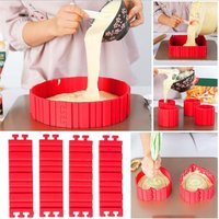 Moule à gâteau en Silicone serpent de cuisson, bricolage, ombre de cœur magique, rectangulaire, rond, outils de pâtisserie, outils de pâtisserie de cuisine