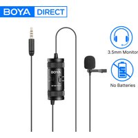 BOYA BY-M1 PRO II Condenser Lavalier Lapel Microphone for iPhone Android PC Computer Smartphone DSLR Streaming Youtube Recording
