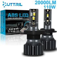 H7 h4 led h1 h11 h8 h9 hb4 hb3 9005 9006 lm scheinwerfer lampe auto auto nebel licht motorrad led lampe 20000lm 12v 6000k weiß