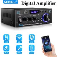 KEBIDU AK45 Bluetooth Audio Amplifier HiFi Digital Amplifier MP3 Player Channel 2.0 800W Power AMP stereo For Home Car Karaoke