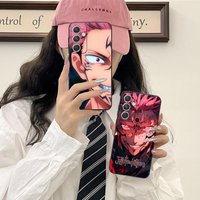 Jujutsu Kaisen Sukuna Mobile Phone Case for Samsung Galaxy S26 S25 S24 S23 S22 S21 S20 Note20 Plus FE Ultra Colorful Cover