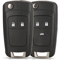 jingyuqin New Remote Flip Folding Car Key Shell For Chevrolet Cavalier Aveo 2020 HU100 Blade