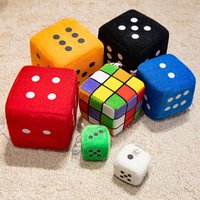 Funny Magic Cube Dice Hanging Pendent Stuffed Plush Doll Intresting Party Game Props Creative Gifts For Friends